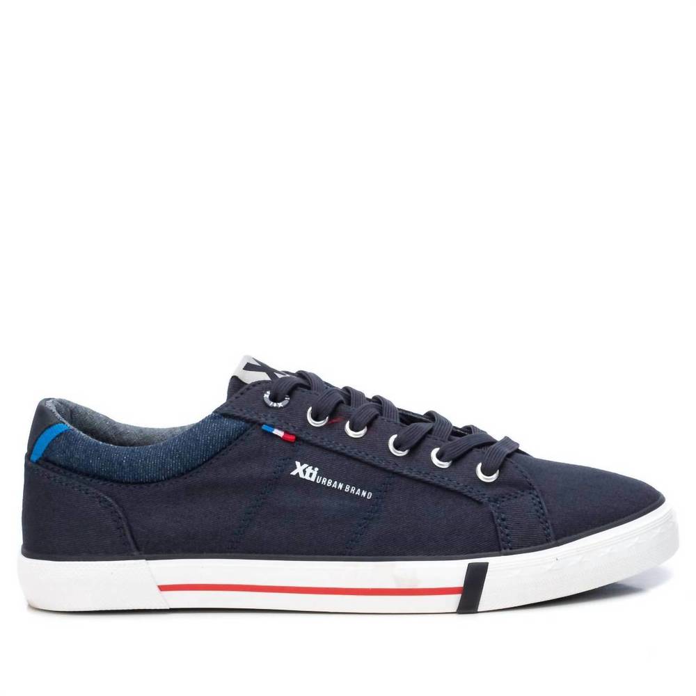 NEW XTI men's canvas sneakers in navy